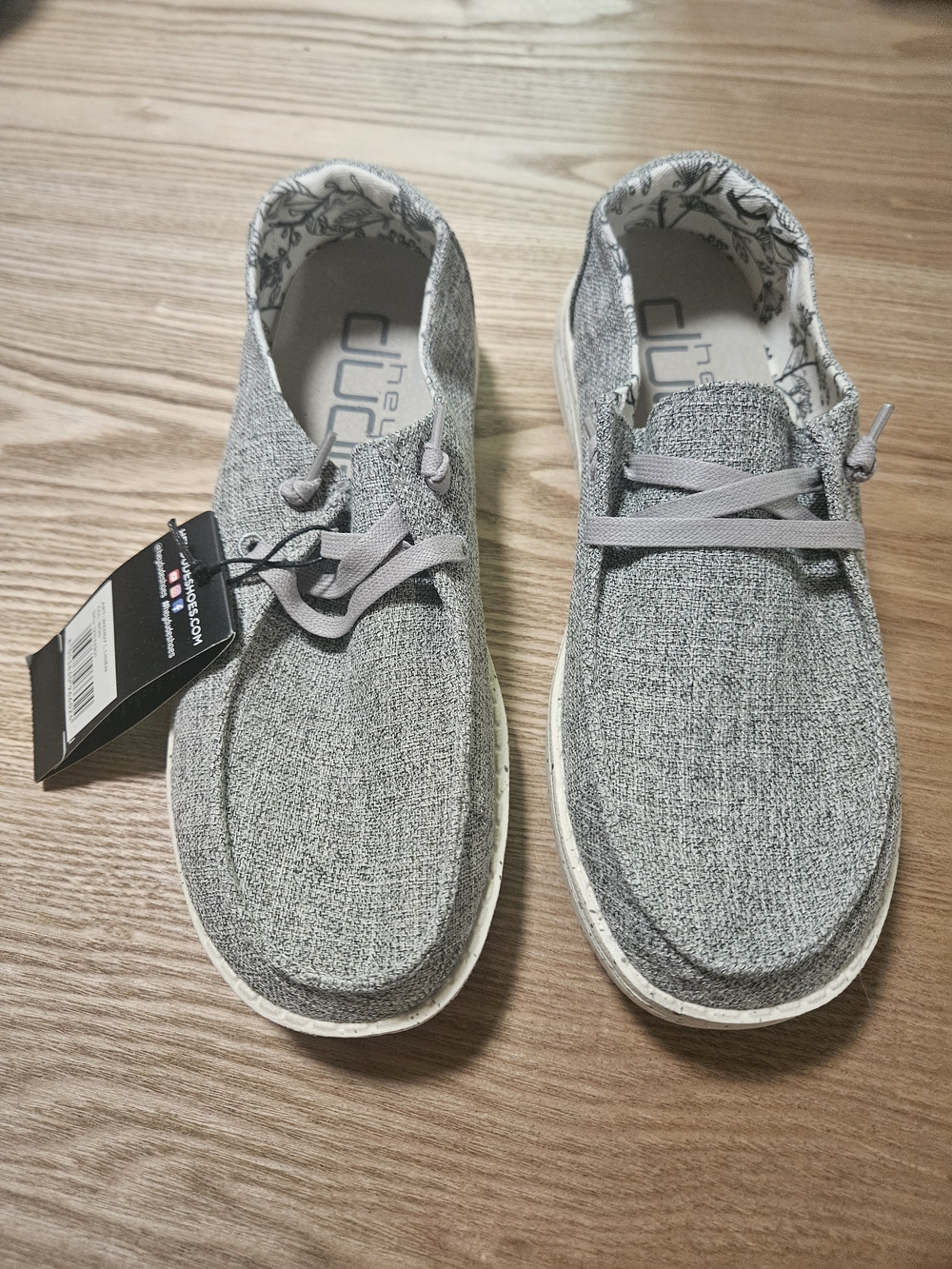 Hey Dude Wendy Grey Slip-On Loafers